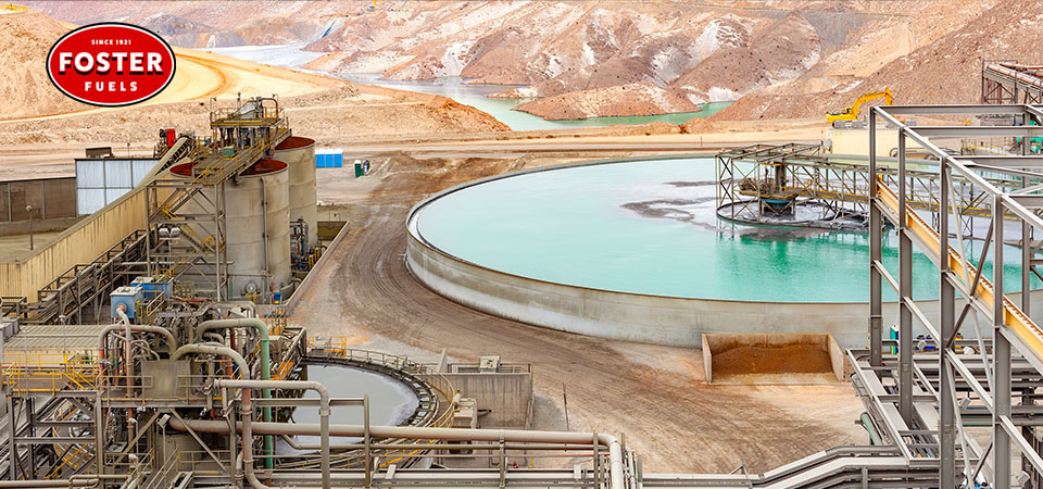 Overview shot of a mining operation
