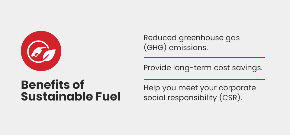 Benefits of Sustainable Fuel