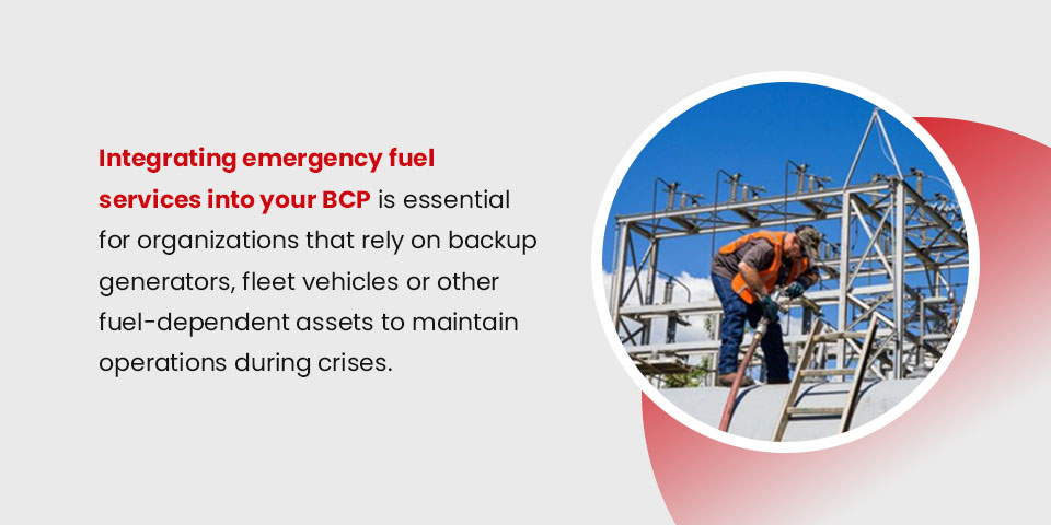 Integrate emergency fuel services into your bcp
