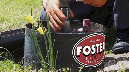Foster Fuels Installing Fuel Tank for Summer Sale