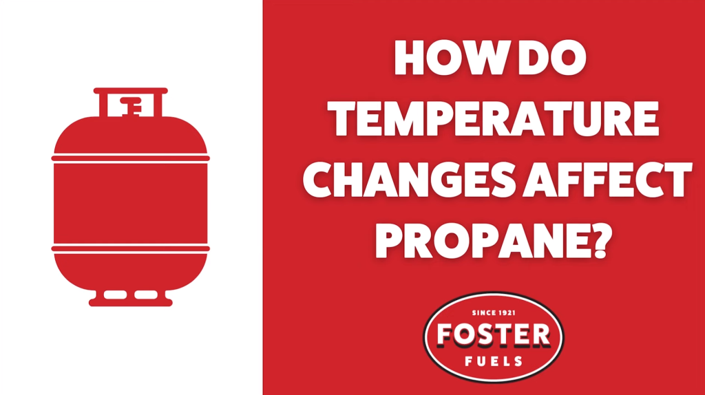 How do temperature changes affect propane